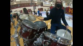 2022 Irondale Winter Drumline Drumset Cam [upl. by Gwendolyn]