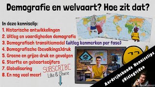 Demografische transitie model amp Welvaart Hoe zit dat  Examentraining HAVO amp VWO  Thema Wereld [upl. by Cloutman]