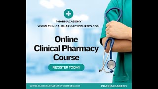 Online Clinical Pharmacy Course  Join Today  Limited Seats Available [upl. by Htebyram]