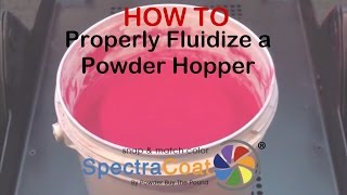 HOW TOPowderCoat Fluidization of a Fluidizing Powder Hopper  PowderBuyThePoundcom [upl. by Nylirrehs]