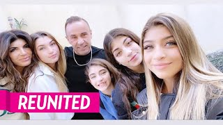 Joe Giudice Reunites with Teresa Giudice and Daughters in Italy [upl. by Enelehs]