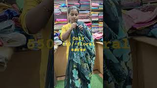 Silk sareestrending latest ytshorts ytviral sreecollections floral print sarees [upl. by Countess]