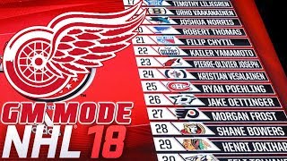 MASSIVE DRAFT DAY  NHL 18  GM Mode Commentary  Detroit ep 2 [upl. by Haslett698]