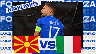 Highlights Macedonia del NordItalia 11  Qualificazioni EURO 2024 [upl. by Trici]