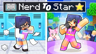 From NERD To STAR Story In Minecraft [upl. by Burrell]