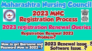 MNC 2023 Registration Renewal Queries l How to get Username and password l 2023 Renewal Queries [upl. by Gean]