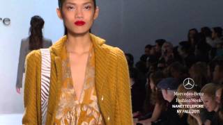 Nanette Lepore FALL 2011 COLLECTION MERCEDESBENZ FASHION WEEK [upl. by Adabelle]