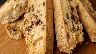 Chocolate Almond Biscotti Recipe Demonstration  Joyofbakingcom [upl. by Gina]