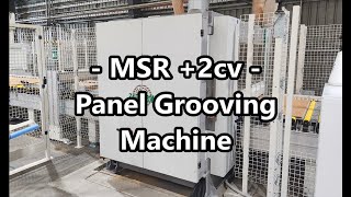 ZAFFARONI  Panel grooving machining with MSR2cv [upl. by Maryjane]