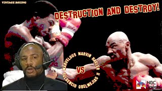 Marvelous Marvin Hagler vs Fulgencio Obelmejias 2 NBC 1080p 60fps [upl. by Eveiveneg]