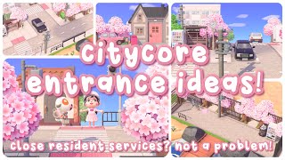 Citycore Entrance Ideas featuring close Resident Services  ACNH [upl. by Heisel]