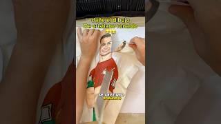 Dañe el dibujo de cristiano Ronaldo para hacerlo mejor 😳😭😭 cristianoronaldo arte dibujo [upl. by Brigida]