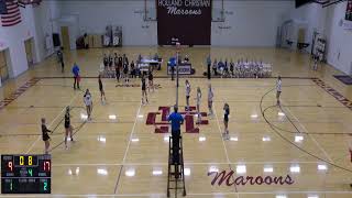 Holland Christian vs Unity Christian High School Womens Varsity Volleyball [upl. by Johny491]