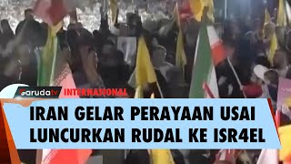 Iran Rayakan Keberhasilan Usai Meluncurkan Rudal ke Israel [upl. by Thedric558]