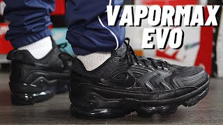 THE BEST VAPORMAX Nike VaporMax Evo Black On Feet Review [upl. by Anayt]