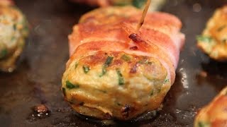 Chicken  Bacon and Herb Rissoles [upl. by Aynatan492]