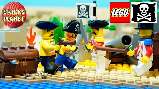 LEGO Pirates 1729 Barnacle Bay Value Pack  Stop Motion Review [upl. by Nevada]