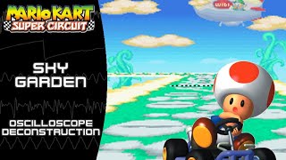 Mario Kart Super Circuit GBA  Sky Garden  Oscilloscope Deconstruction [upl. by Tenay]