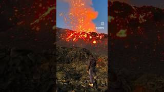 This Volcano Pitón De La Fournaise earthpix word volcano volcanicactivity interesting fire [upl. by Novej]