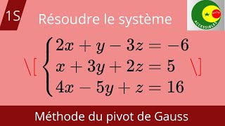 Méthode du pivot de Gauss [upl. by Jere]