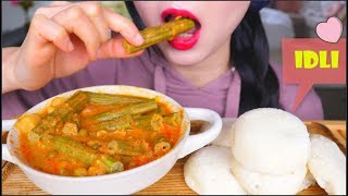 ASMR IDLI  DRUMSTICK CURRY  EATING SOUNDS NO TALKING [upl. by Olsen]