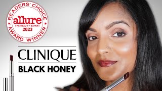 Clinique Black Honey Lipstick Review Allure 2023 Award Winner Lipstick [upl. by Elocan]