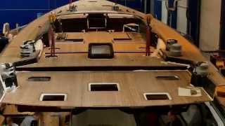 Swan 115 FD  Deck installation [upl. by Dloraj]