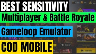 MY BEST SENSITIVITY  COD Mobile Gameloop Emulator ON PC [upl. by Edahs]