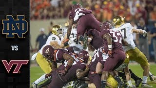 Notre Dame vs Virginia Tech Football Highlights 2018 [upl. by Deedahs]