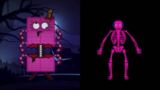 Numberblocks Band Take 100 Up to 1000 But Spooky Zombies Vs Scary Skeleton [upl. by Enytsirk625]