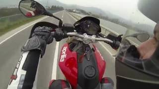 Aprilia Dorsoduro 750 Wheelie onboard [upl. by Purse]