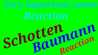 Schotten Baumann Reaction mechanism Neet iit Jee Mains Advanced 12th class by surendra Kumar [upl. by Meesaw]