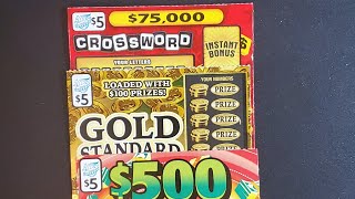 500 MADNESS GOLD STANDARD 75000 CROSSWORD [upl. by Naegem399]