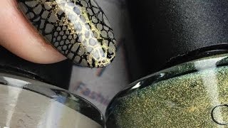 CND™ Vinylux™ and Stamping  Opulent Manicure Nail Art Design [upl. by Jacinthe]