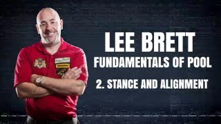 APA Lee Brett Billiard Instruction  Pool Lesson 2  How to have perfect Stance amp Alignment [upl. by Barren]