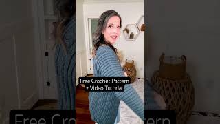 Free Crochet Cardigan Pattern Easy construction with only 2 seams [upl. by Selmner]