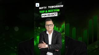 Nifty tomorrow’s Top amp Bottom 231024strategy niftystocktraders stockmarketindiatips intelisys [upl. by Nahtnoj102]