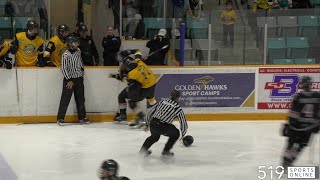 GOJHL  Ayr Centennials vs KitchenerWaterloo Siskins [upl. by Analak624]