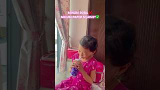 KHAIRANA MINUM BOBA PAPER SQUISHY😱 shortvideo trending [upl. by Beutler]