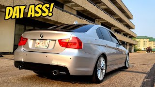 BMW E90 335i Build Gets a BIG Transformation  M Sport Rear Bumper Install [upl. by Ollie]