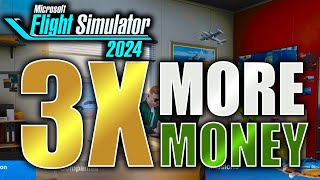 Earn money 3x FASTER in Microsoft Flight Simulator 2024 CAREER MODE [upl. by Roch]