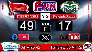 Fyffe High School vs Sylvania  October 4 2024  FUN 927 FM HD2 and RDRSs LIVE Radio Broadcast [upl. by Hanako99]