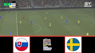 SLOVAKIA VS SWEDEN  UEFA NATIONS LEAGUE 20242025  FOOTBALL LIFE 2024 [upl. by Dame]