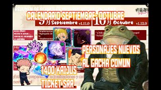 🤑KAIJUS Y TICKET SSR GRATIS❗ CALENDARIO Y EVENTOS TRADUCIDOS🤯 JJK PHANPARA Japones [upl. by Yenahc]