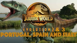 Jurassic World Evolution 2 amp 3 Species Predictions Series  Portugal Spain and Italy [upl. by Naloc]