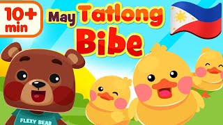 Tatlong Bibe Filipino Song amp Other Kids Nursery Rhymes  Awiting Pambata [upl. by Fielding289]