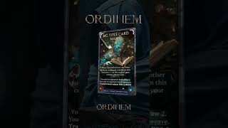 ORDINEM NFT cards [upl. by Kenleigh340]