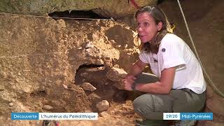 Un ossement humain datant du Paléolithique supérieur découvert dans une grotte à Montmaurin [upl. by Cressi]