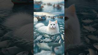 Cats swimming with fishshortvideo cat catvideos sorts shortsfeed [upl. by Livvie381]