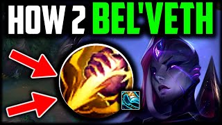 How to BelVeth Jungle amp CARRY Best BuildRunes BelVeth Guide Season 14 League of Legends [upl. by Yngad]